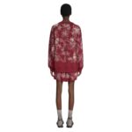 DRIES VAN NOTEN EMBROIDERED SWEATER BURGUNDY