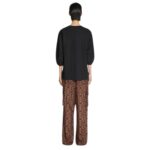 DRIES VAN NOTEN DRAPED SLEEVE TEE BLACK