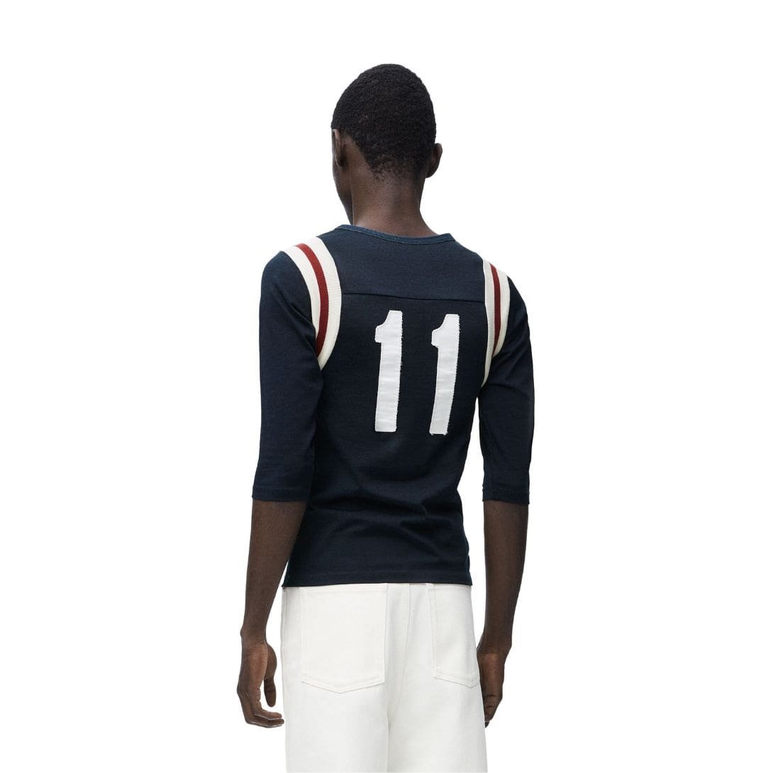 LOEWE SLIM FIT T SHIRT IN COTTON AND VISCOSE