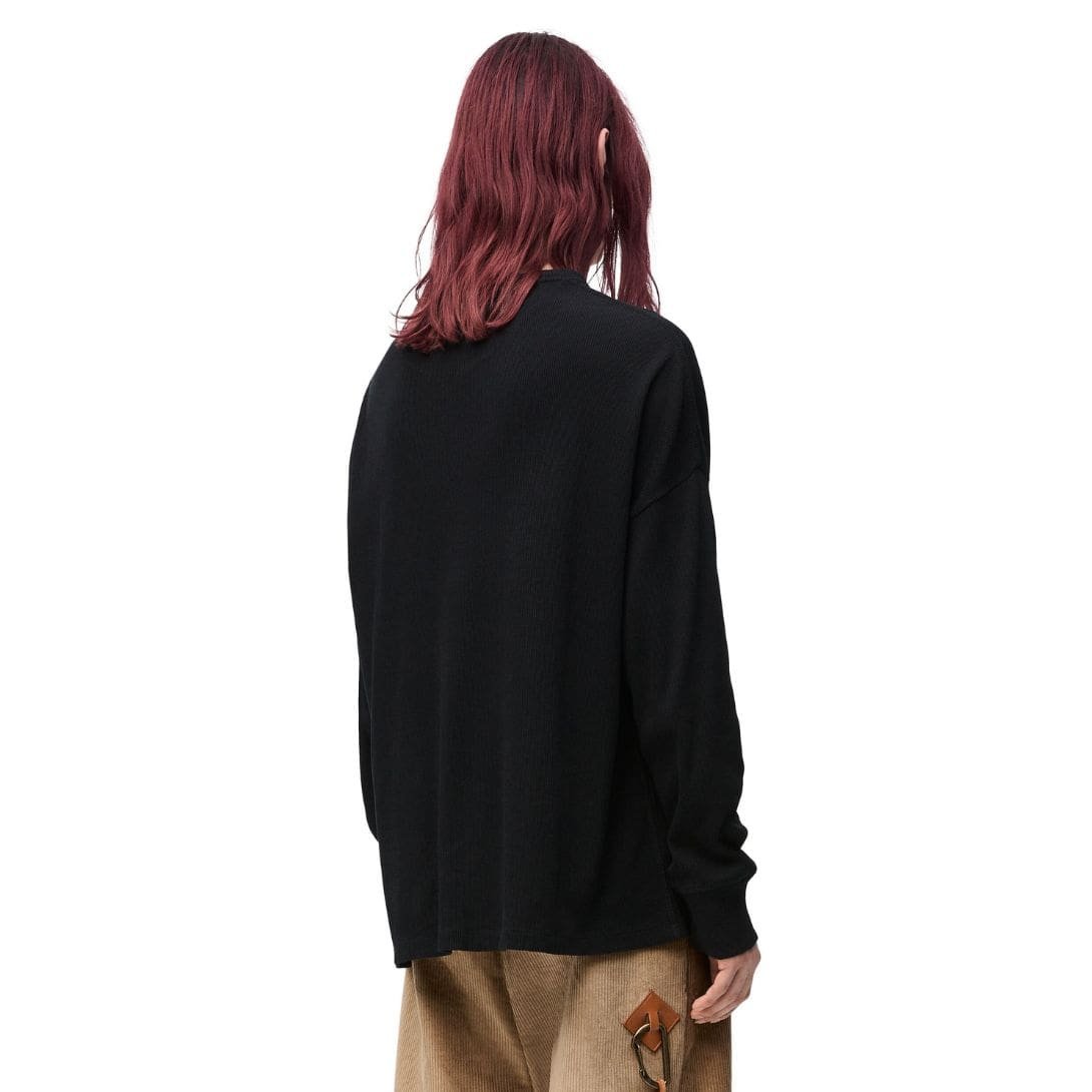 LOEWE OVERSIZED FIT LONG SLEEVE T SHIRT IN COTTON