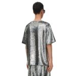 LOEWE LOOSE FIT T SHIRT IN SEQUINS