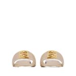 GIVENCHY 4G FLAT MULES IN LAMINATED LEATHER