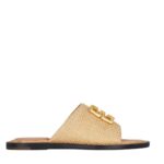 GIVENCHY 4G LIQUID FLAT MULES IN RAFFIA