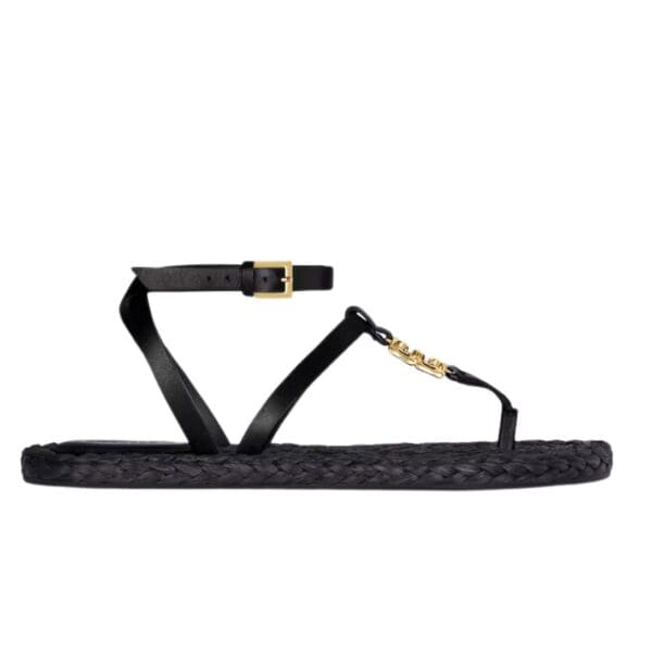 GIVENCHY 4G LIQUID SANDALS IN RAFFIA