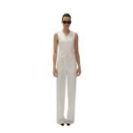 MAGDA BUTRYM CLASSIC WAISTCOAT IN CREAM