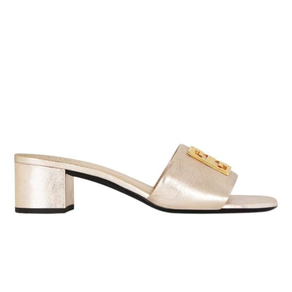 GIVENCHY 4G MULES IN 4G LUREX EMBROIDERY