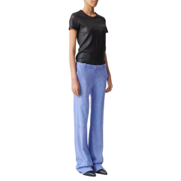 STOULS OSWALD WIDE FLARED LEATHER PANTS