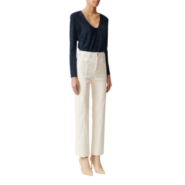 STOULS BENNY LEATHER TRUMPET PANTS
