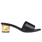 GIVENCHY CUBE MULES IN LEATHER