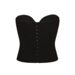 MAGDA BUTRYM DRAPED WOOL CROSET IN BLACK