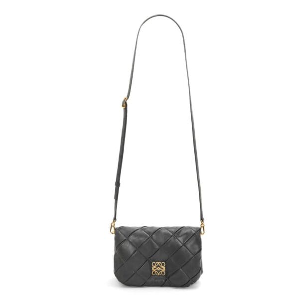 LOEWE GOYA PUFFER MINI BAG IN SHINY LAMBSKIN