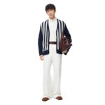 LOEWE CARDIGAN IN COTTON AND WOOL