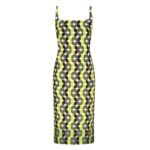 DRIES VAN NOTEN FITTED DRESS GREEN