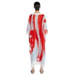 DRIES VAN NOTEN COTTON KAFTAN RED