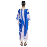 DRIES VAN NOTEN COTTON KAFTAN BLUE