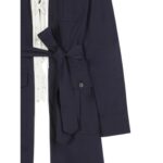 DRIES VAN NOTEN LACED SHIRT DRESS MIDNIGHT