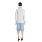 DRIES VAN NOTEN SLEEVELESS SWEATER CEMENT