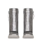 GIVENCHY SHARK LOCK BIKER ANKLE BOOTS IN LAMINATED LEATHER