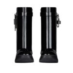 GIVENCHY SHARK LOCK BIKER ANKLE BOOTS IN PATENT LEATHER