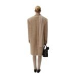 MAGDA BUTRYM SLEEVELESS HIGH NECK KNIT TOP IN BEIGE