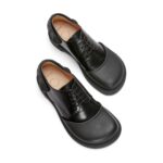 LOEWE DERBY SHOE IN RUBBER AND BRUSHED OFF CALFSKIN