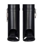 GIVENCHY SHARK LOCK SANDALS IN LEATHER