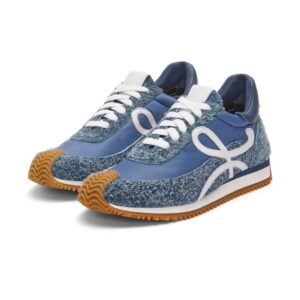 LOEWE FLOW RUNNER IN NYLON AND BRUSHED SUEDE