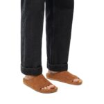 LOEWE LAGO SANDAL IN BRUSHED SUEDE