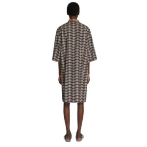 DRIES VAN NOTEN PRINTED SHIRT DRESS BLACK