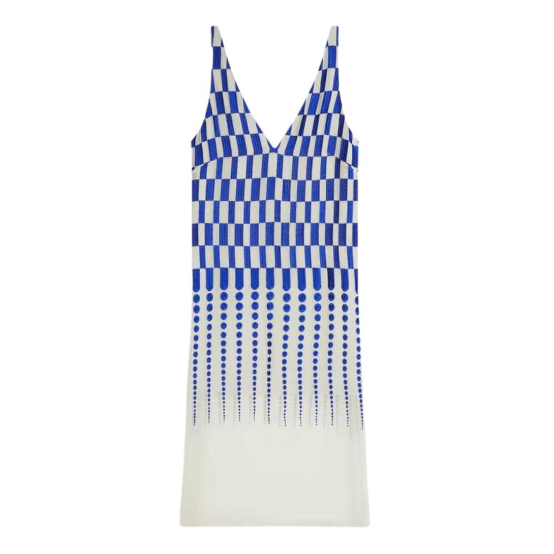 DRIES VAN NOTEN EMBROIDERED DRESS PALE YELLOW 1 DRIES VAN NOTEN EMBROIDERED DRESS PALE YELLOW