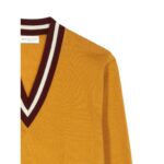 DRIES VAN NOTEN V-NEC SWEATER OCRA