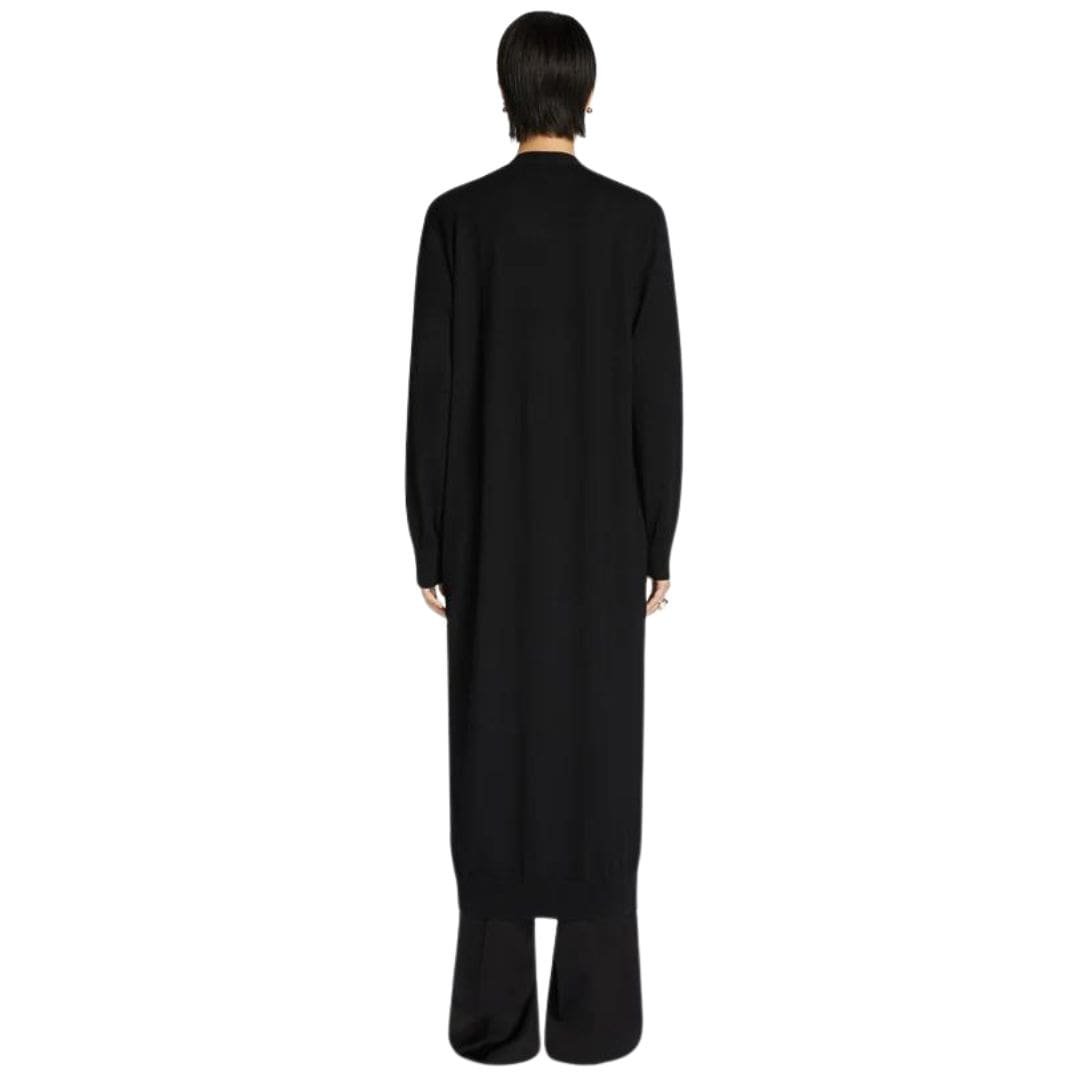 DRIES VAN NOTEN LONG MERINO CARDIGAN BLACK