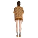 DRIES VAN NOTEN JACQUARD SWEATER COGNAC