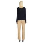 DRIES VAN NOTEN RIBBED SWEATER NAVY