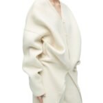 LOEWE DRAPED COAT IN WOOL BLEND