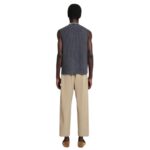 JAIN OKOBOR Alt-LEATHER RELAXED PANTS BROWN