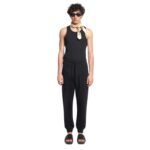 NANUSHKA SHAY ORGANICALLY GROWN COTTON SWEATPANTS BLACK