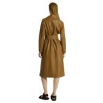 YVES SALOMON LONG LEATHER TRENCH COAT