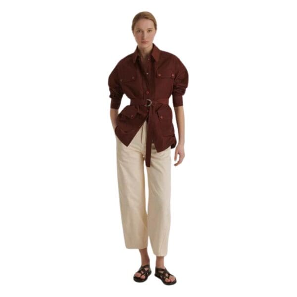 vYVES SALOMON TECHNICAL FABRIC SAFARI JACKET