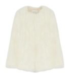 YVES SALOMON LONG FEATHER CAPE