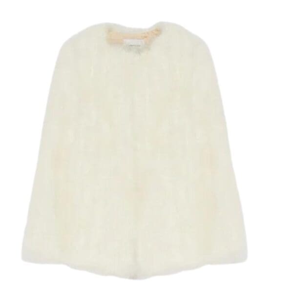 YVES SALOMON LONG FEATHER CAPE