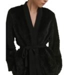 YVES SALOMON MERINO KNIT AND MINK CARDIGAN