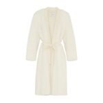 YVES SALOMON MERINO KNIT AND MINK LONG CARDIGAN