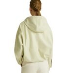 YVES SALOMON LEATHER HOODIE JACKET