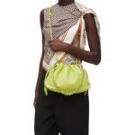 LOEWE MINI FLAMENCO PURSE BAG IN SOFT LAMBSKIN