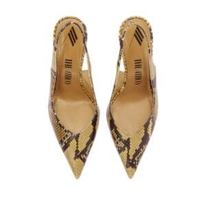 THE ATTICO ”CHEOPE” SAND AND BLACK SLINGBACK