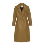 YVES SALOMON LONG LEATHER TRENCH COAT