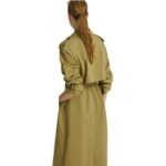 YVES SALOMON COTTON GABARDINE TRENCH COAT