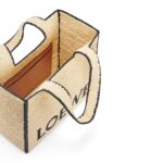 LOEWE FONT TOTE LARGE BAG IN RAFFIA