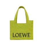 LOEWE FONT TOTE MEDIUM BAG IN RAFFIA